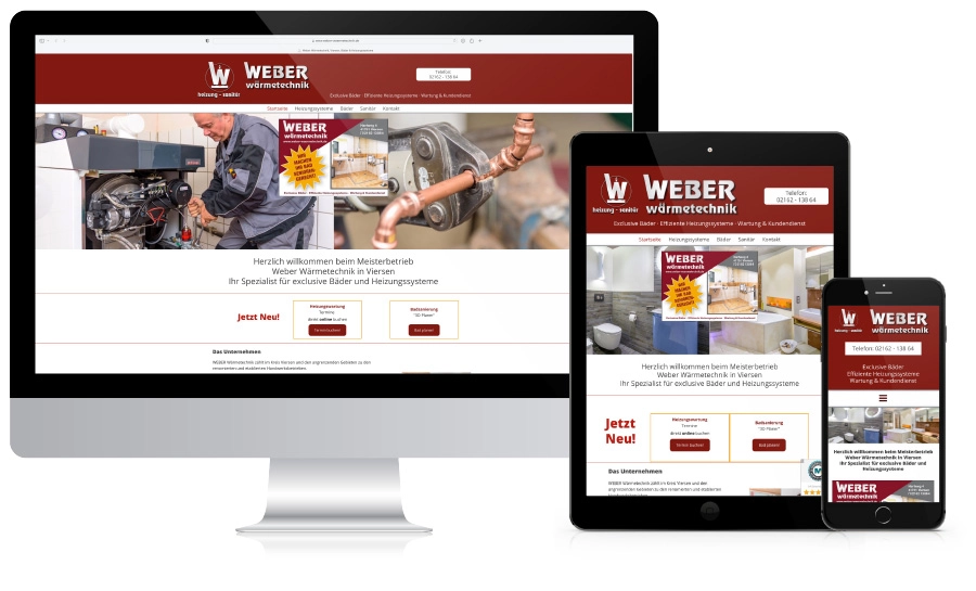 Website Weber Referenz