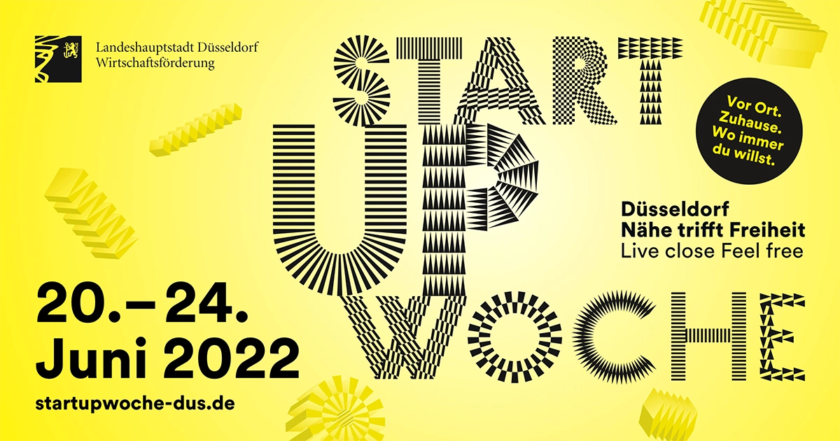 Startup Woche Düsseldorf Juni 22 Blockbeitrag 08.04.2022