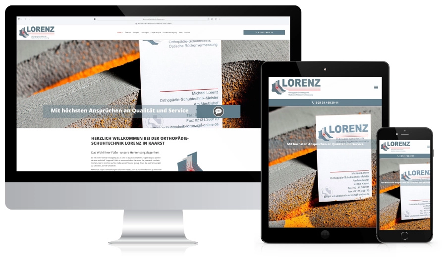 Website Lorenz Referenz